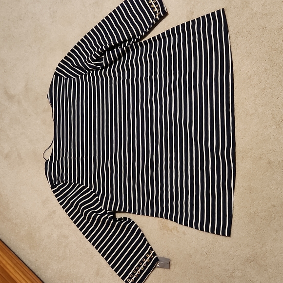 JM Collection Woman 3/4 sleeve round neckline and sleeves with grommets W-535 - Picture 5 of 8